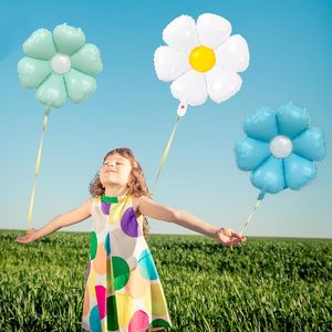 Wholesale in the Trend Macaron Color Foil <b>Balloon</b> Helium Daisy Flower <b>Balloons</b> for Wedding Birthday Party <b>Decorations</b> - Product Image 2