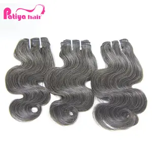 New 2023 Hair Products Salt And Pepper Hair Weave Mix Of Gray And Black Weft Indian Body Wavy Human Hair Extensions