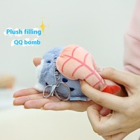 Véritable coton Cartoon Sushi Pendentif Seal Cute Sea Otter Bag Hanging Plush Keychain Doll More Prone to Lie-Loveable Plush Toys
