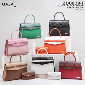 QAZA Jiali Personalização Nova Alta Capacidade Designer Totes bag Bolsa De Couro De Moda - Product Image 4