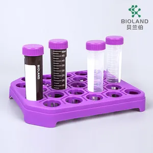 15/50ml hình nón vô trùng Polypropylene Máy ly tâm ống Nhà sản xuất thực hiện Rack cho máy ly tâm ống