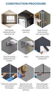 Peinture acrylique imperméable pour pierre extérieure avec effet marbre, peinture de qualité supérieure pour façades extérieures - Product Image 5