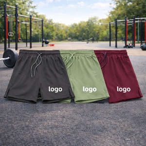 Pantalones Cortos Deportivos Casuales para Hombre con Logotipo OEM, Pantalones Cortos de Compresión con Logotipo Personalizado, Pantalones Cortos Deportivos de Secado Rápido para Hombre, Pantalones Cortos de Malla para Baloncesto - Product Image 2