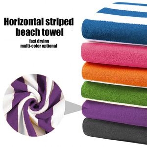 Toalla de Playa, Piscina y Camping de Secado Rápido, Anti-Desprendimiento, con Rayas Horizontales, de Poliéster y Nailon, Suave y Absorbente - Product Image 2