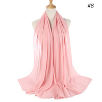 86 Pilihan Warna Solid, Kerudung Bubble Wrap Chiffon Mutiara, Kerudung Wanita Empat Musim, Grosir Kerudung