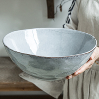 Bol en céramique japonais, de style coréen, personnalité, glaçage de vaisselle, service de nouilles pour la maison et le restaurant