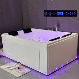 Moderna Bañera de Hidromasaje Doble con Jacuzzi para Interiores, Fabricada con Acrílico - Product Image 2
