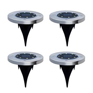 Lampes solaires encastrées Hejia 36V 3000K blanc chaud, étanches, pour éclairage extérieur de pelouse, jardin, cour et allée - Product Image 2