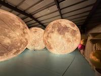 Ballon durable en forme de lune pour la décoration sur le thème de l'espace, gonflables publicitaires