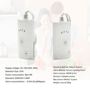 Barato gás vazamento <span class=keywords><strong>detector</strong></span> com válvula cortada casa cozinha <span class=keywords><strong>detector</strong></span> sensor 12v cortar a válvula - Product Image 3