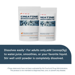 Créatine en poudre, monohydrate pur, soutien énergétique nutritif, complément pour la force et la vitalité, approvisionnement en vrac certifié GMP - Product Image 5