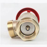 Robinet d'incendie en laiton, raccord d'angle fileté BSP UL FM PN16 DN65 pour système de protection incendie haute pression
