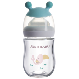 Biberón de cristal ecológico para bebé, grado alimenticio, manos libres, fabricantes de alimentación, 100% - Product Image 2