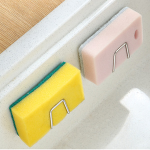 Support de rangement pour éponges Nahe en acier inoxydable à fixer sous l'évier avec ventouse pour outils de nettoyage de cuisine et égouttoir - Product Image 4