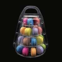 Tour à macarons miniature à 4 étages avec étui de transport