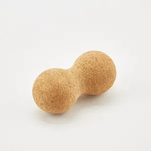 Wholesale Custom Logo Peanut Double Cork Fascia Massage Ball For Yoga Exercises