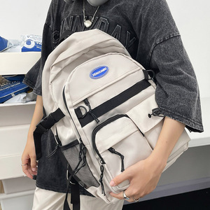 Shengshuming Women's <b>Backpack</b> <b>Large</b> Capacity Waterproof School <b>Backpack</b> With Zipper Pocket Color Blocking Design - Product Image 2