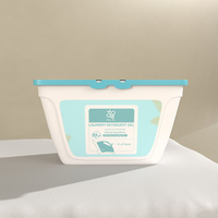8g lessive dosette vêtements détergent à laver usage domestique 24 pièces/boîte détergent à lessive dosette perle parfum gauche