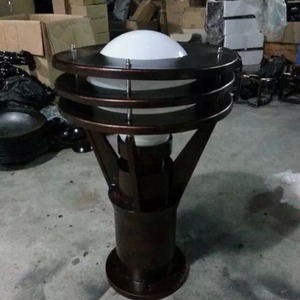 Solar Lawn <b>Light</b> Bronze <b>Led</b> <b>Light</b> <b>Sensor</b> Semi Flush Mount Water Resistant 50000 Hours Lifespan Dc 12V Outdoor Garden Lighting - Product Image 2