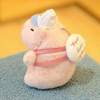 Souvenirs de mariage Kawaii Écologiques : Capybara en peluche de dessin animé, Mignon pendentif de sac, Ornements suspendus, Animaux en peluche, Poupée, Jouet, Porte-clés