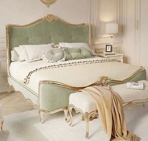 Cama Doble de Madera Sólida de Estilo Moderno Francés de Lujo, 45736576857 - Product Image 2