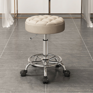 เก้าอี้เสริมสวย รุ่นพิเศษ พร้อมล้อเลื่อนหมุนและยกได้ สำหรับร้านเสริมสวย เก้าอี้ช่างทำผมมืออาชีพสำหรับร้านทำผม เก้าอี้ใช้ในบ้าน - Product Image 4