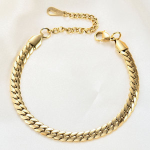 Pulsera de Cadena Cubana de Acero Inoxidable de 6 mm, Joyería de Moda para Mujer, Regalo - Product Image 3