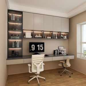 Ganzhaus Fabrik angepasst moderne Wand montage höhen verstellbare Holz Home Office Wohnzimmer Bücherregal Schrank Schreibtisch - Product Image 1