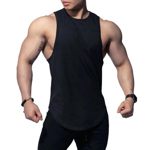 Hot Sell Fitnesswear Anti-Static Summer Eco-friendly Sportswear QUICK DRY Plus Size Breathable <b>White</b> <b>tank</b> <b>Top</b> <b>for</b> <b>Men</b> Gym - Product Image 2