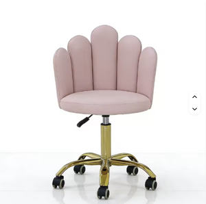 เก้าอี้ช่างเทคนิคปรับระดับได้ สีชมพูสด ทำจากหนังหรือผ้า สำหรับร้านเสริมสวย อุปกรณ์เฟอร์นิเจอร์ร้านเสริมสวย - Product Image 3