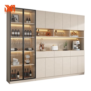 <span class=keywords><strong>JYN</strong></span> buffet de salle à manger personnalisé maison hôtel stockage de vin présentoir intégré cave à vin bar - Product Image 6