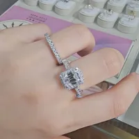 Bague en argent sterling 925 avec diamant moissanite, design moderne, pour maman, plaquée or véritable 18 carats, brevet MST, par MuShan Designer Jewelry