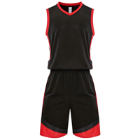 Maillots de basket-ball personnalisés, ensembles de basket-ball à séchage rapide, tenues de basket-ball d'été anti-humidité, ensembles de maillots de basket-ball personnalisés