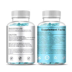 AegleWell Vegan <span class=keywords><strong>Good</strong></span> Probiotics Gummies Prébiotiques Multivitamines pour enfants Sans gélatine Dosage humain Gummies probiotiques - Product Image 2