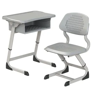 Modern Design School Furniture Wholesale Student Classroom Desk And Chair Set School Table Appliance Metal