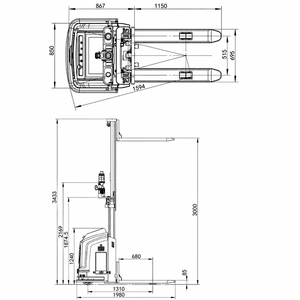 Robot Montacargas AGV OEM de Alta Precisión, Montacargas Guiado Automático para Almacén, Camión AGV - Product Image 2