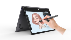 Yoga 2-In-1 Laptop 14 "1920*1080 Pantalla táctil Mental Case Logotipo personalizado Logotipo de arranque y teclado francés/alemán/retroiluminado con bolígrafo - Product Image 3