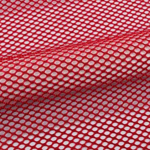 Полиэстеровая трикотажная прочная сетчатая ткань 100D с большим отверстием для глаз, для вязания детского манежа и сумок, карманная Полиэстеровая ткань для продажи