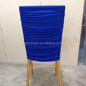 Wedding Ruched Spandex <strong>Chair</strong> Band <strong>Half</strong> Back <strong>Chair</strong> <strong>Covers</strong> - Product Image 5