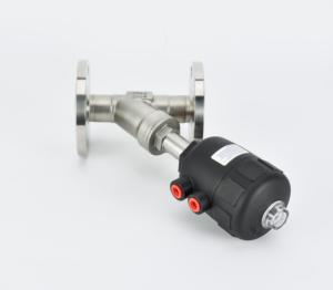 304 thép không gỉ khí nén góc ghế van nhiệt độ cao hơi nước y-loại cut-off van cho khí phương tiện truyền thông Thiết kế mặt bích - Product Image 3