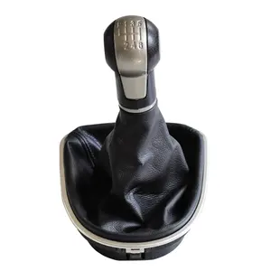 Car Gear Shift Knob with Leather boot For SEAT LEON II (2005-2012) ALTEA XL (04-12) SEAT TOLEDO III (04-09)