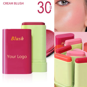Votre Logo 14 Couleurs Blush Stick Multi-Usage Solide Hydratant Stick Vegan Rose Rouge Crémeux Joue <span class=keywords><strong>pixi</strong></span> Visage Maquillage Cosmétique - Product Image 2