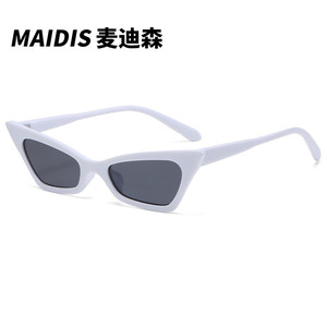 Maidis Cat Eye <b>Sunglasses</b> Women <b>Small</b> <b>Frame</b> UV400 Protection Blue Lens Fashion Sun Glasses - Product Image 3