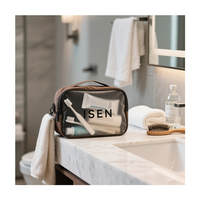 Grande capacité femmes nouveau sac cosmétique à la mode Portable réutilisable étui à fermeture éclair cloison étanche pour maquillage de voyage