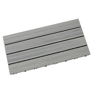 Terraza PE enclavamiento a presión clic tablero salida de fábrica coextrusión DIY WPC patio cubierta <span class=keywords><strong>azulejos</strong></span> - Product Image 2