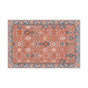 พรมปูพื้นลายเหรียญหรูหรา รูปทรงสี่เหลี่ยมผืนผ้า วัสดุเลียนแบบขนแคชเมียร์ กันลื่น ตกแต่งบ้าน สไตล์เปอร์เซีย สำหรับห้องนั่งเล่นและห้องนอน - Product Image 4