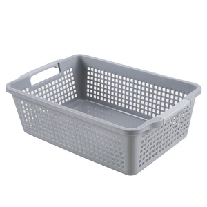 Cesta de almacenamiento rectangular de plástico, extra grande, gruesa, para documentos de oficina, caja de almacenamiento de medicamentos, estante - Product Image 3