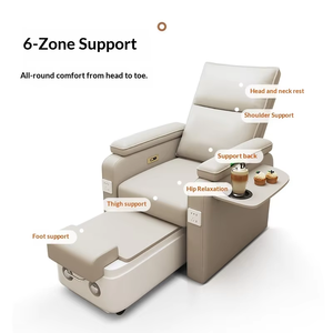 Nouveau mobilier de luxe pour salon de manucure, fauteuils de pédicure noirs avec plateforme, fauteuil de pédicure massant Doshower, spa pour les pieds de fabrication chinoise - Product Image 4