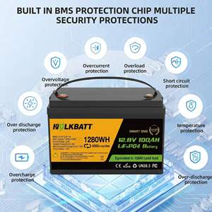 Batterie de stockage d'énergie au lithium LiFePO4 à décharge profonde 12V 24V 100Ah 200Ah 300Ah avec Bluetooth, pack solaire, en stock UE PL <span class=keywords><strong>UA</strong></span> - Product Image 1