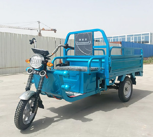 Fabbrica 1000W triciclo elettrico per camion merci a 3 ruote in acciaio corpo aperto 60V 400kg per l'esportazione di passeggeri triciclo mercante di esportazione - Product Image 1